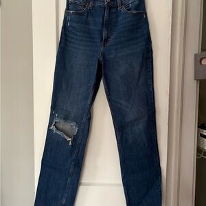 Abercrombie & Fitch Women’s Dark Blue Straight Jeans